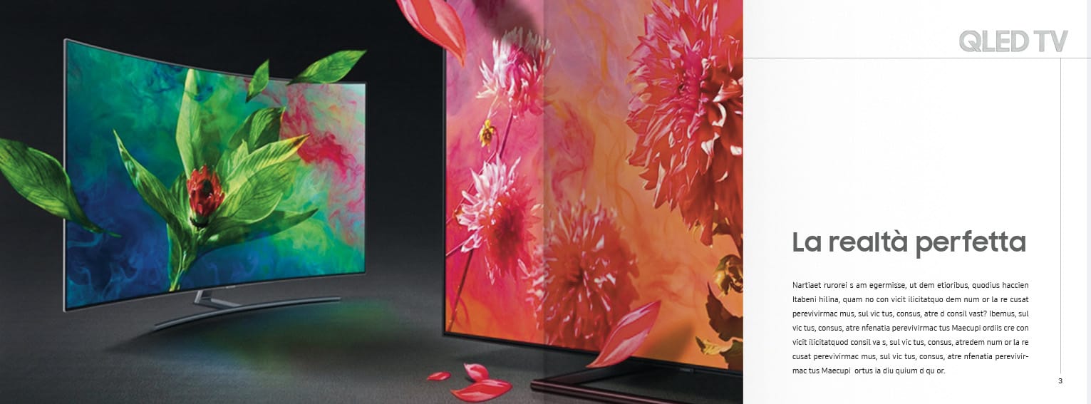 Samsung QLed Tv Catalog Double Page 2